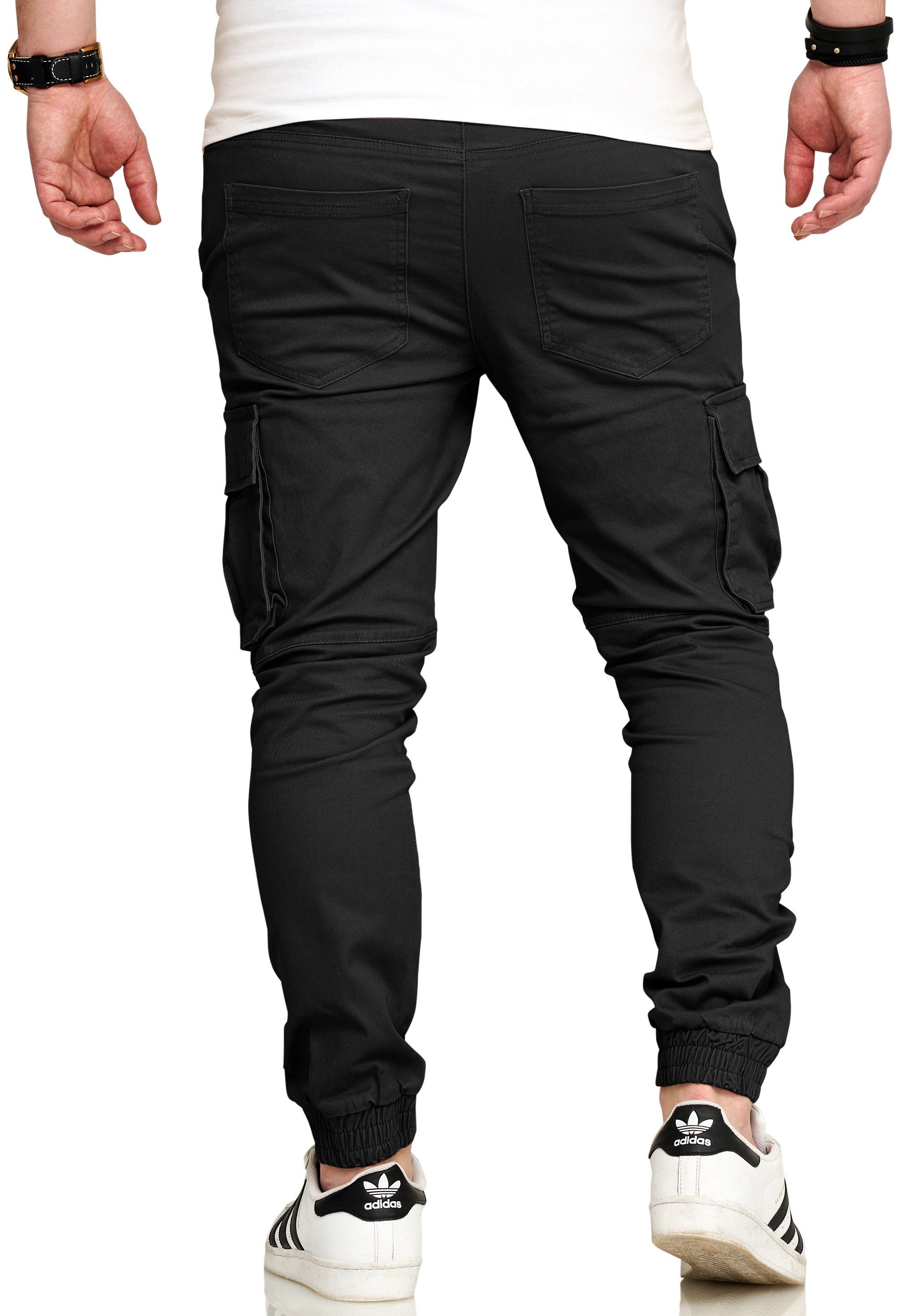 SOULSTAR Cargohose S2LOM Herren Chino Jogger Jeans Hose Stoffhose Freizeithose – Bild 4 von 4