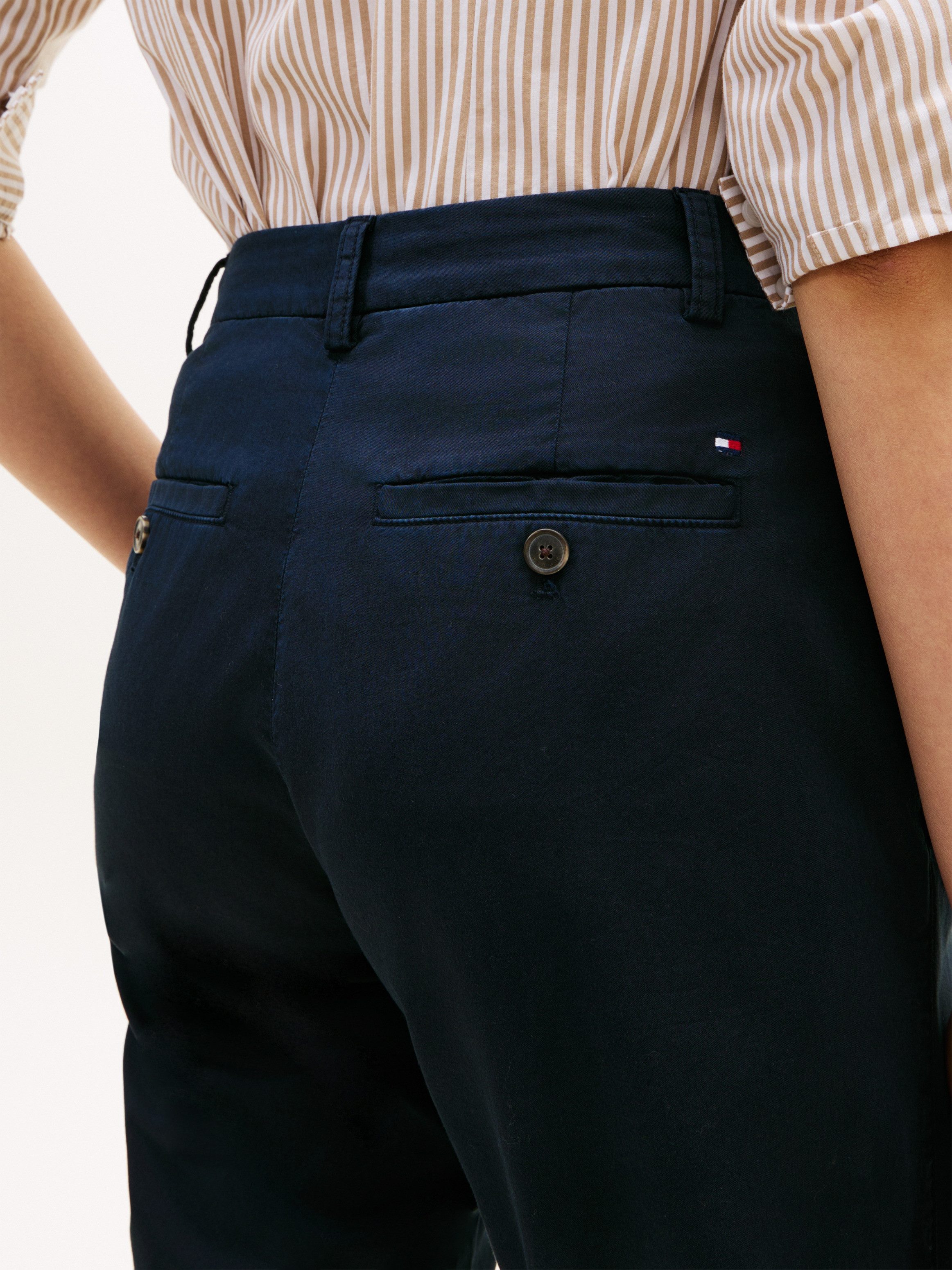 Tommy Hilfiger Chinohose CO GMD SLIM STRAIGHT CHINO mit mittlerer Leibhöhe
