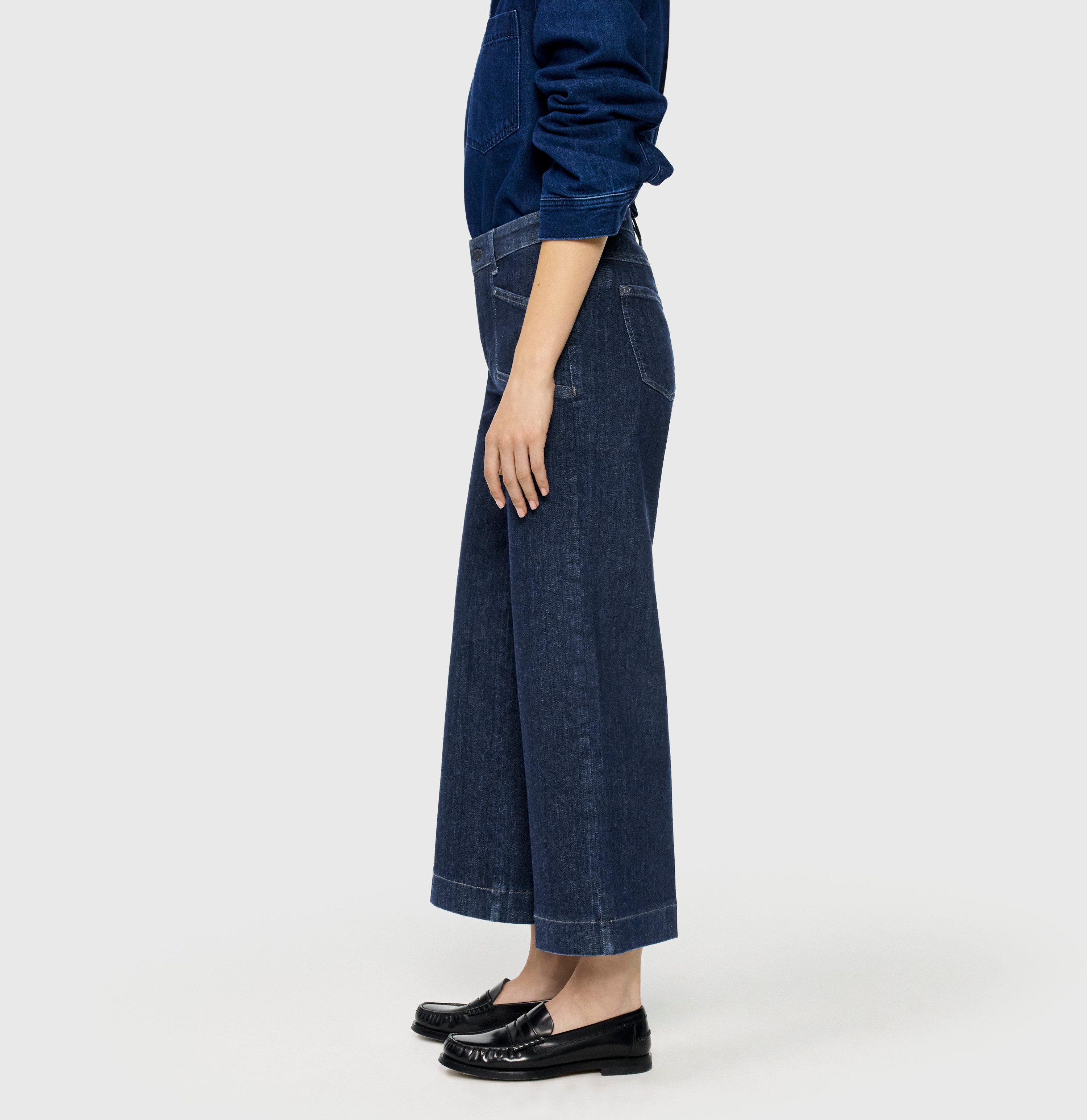 MAC 7/8-Jeans Wide Fit, Culotte Figurformender Shaping-Effekt