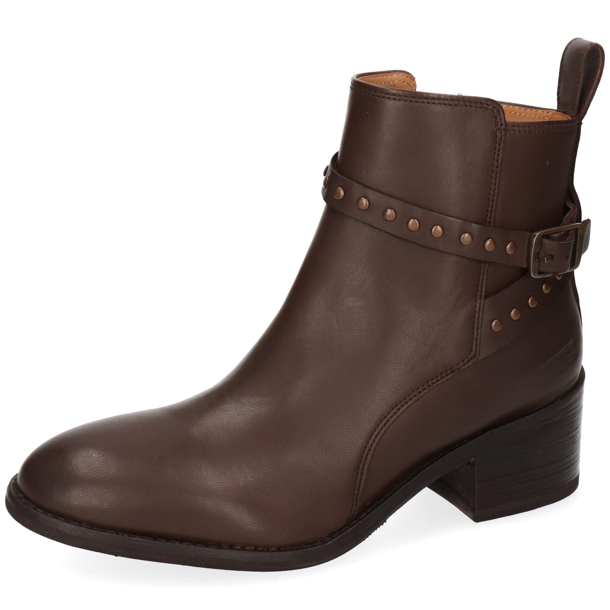 Melvin & Hamilton Charlize 5 Leder-Jodhpur Boots für Damen Stiefelette Block-Absatz, Echtes Leder
