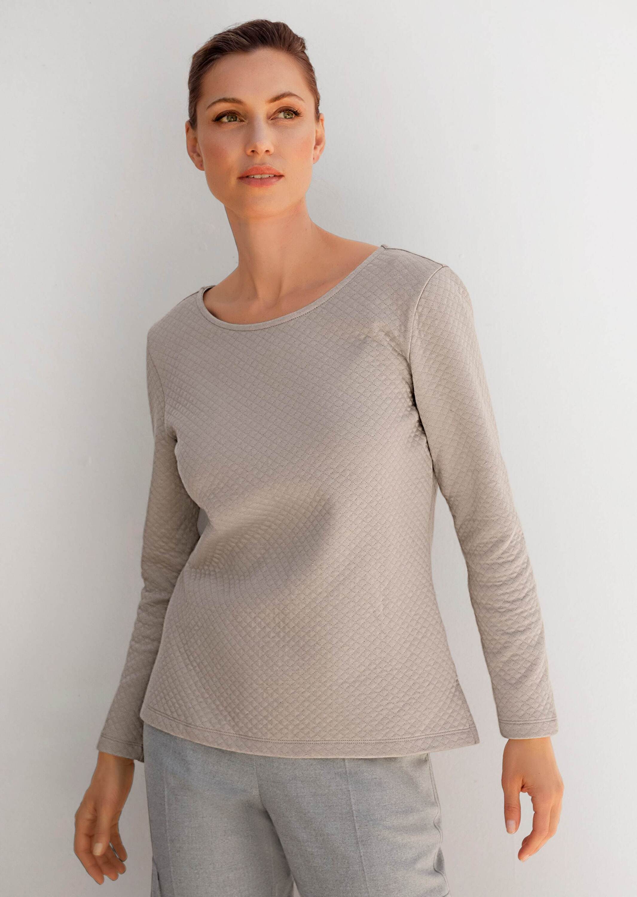 MADELEINE Langarmshirt Sweatshirt mit Struktur