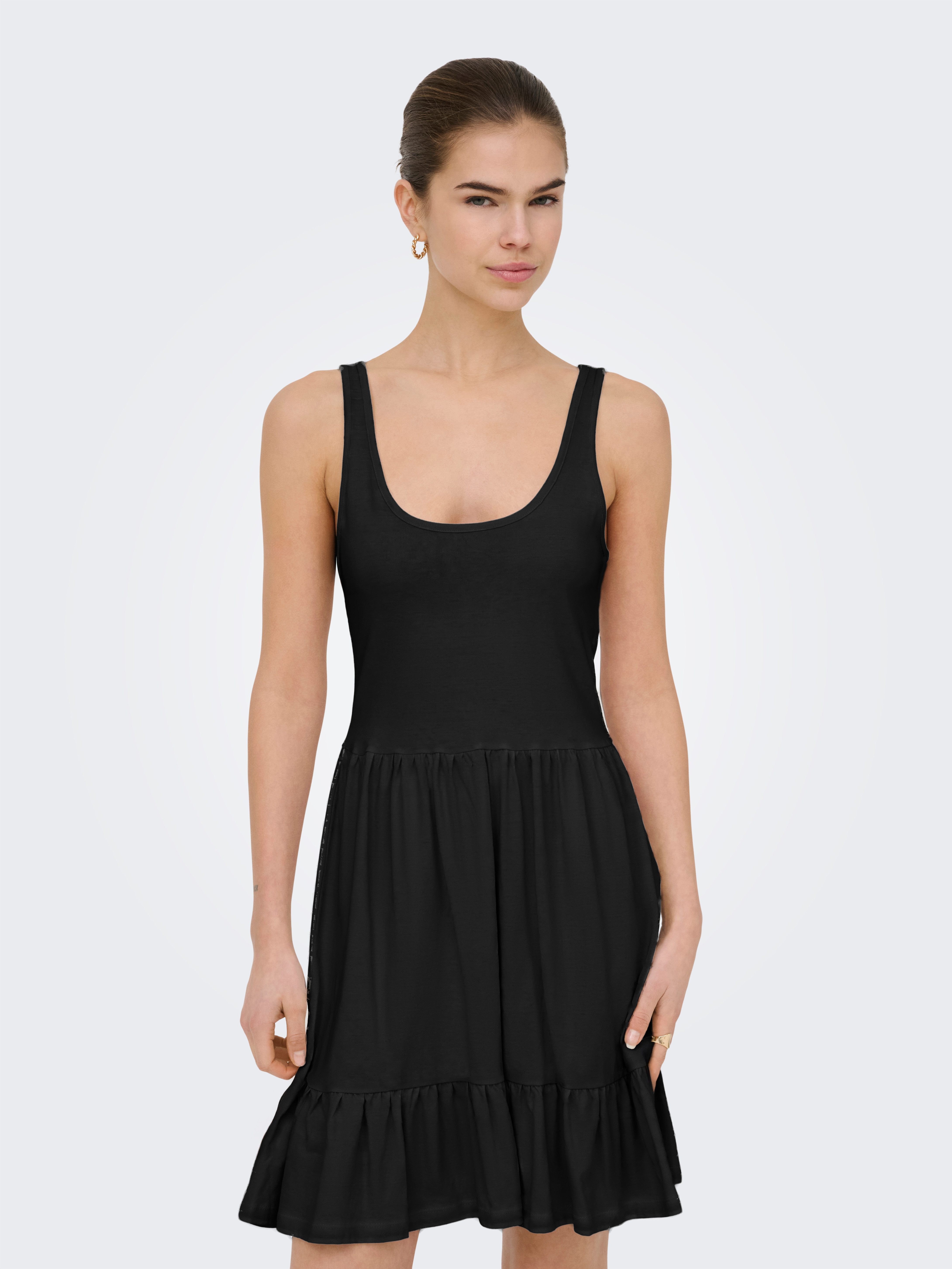ONLY Minikleid ONLBLOOM S/L SHORT DRESS JRS Baumwolle, regular fit
