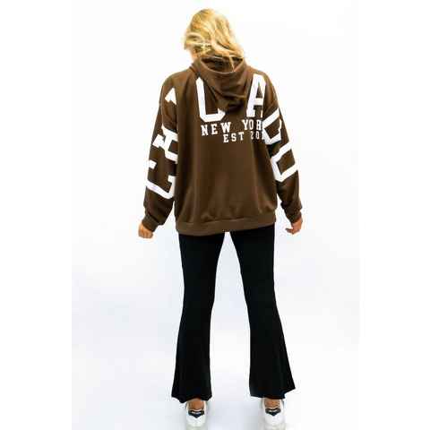 Worldclassca Kapuzenpullover Worldclassca Oversized Hoodie Kapuzenpullover Sweatshirt CHICAGO