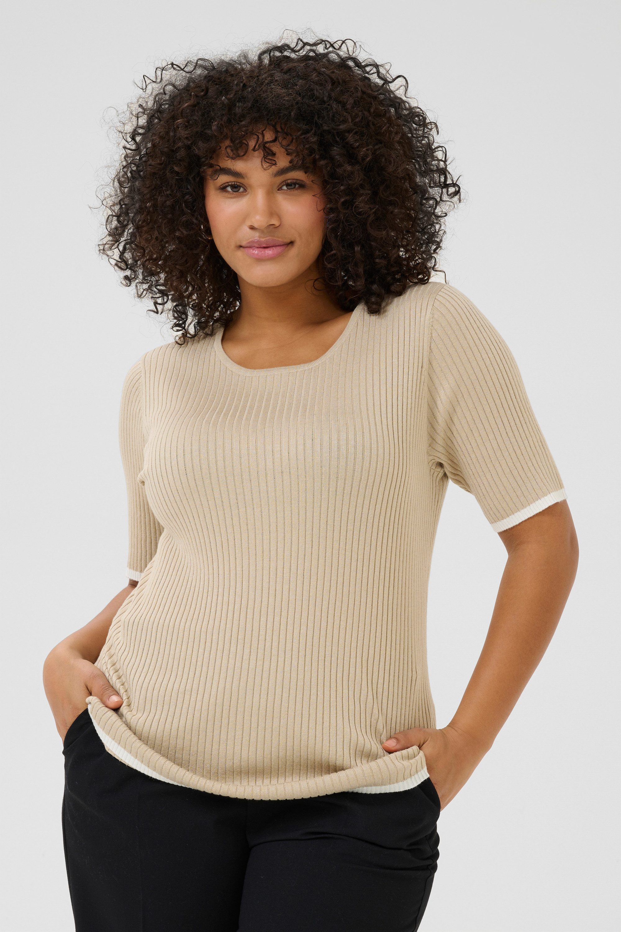 KAFFE Curve Strickpullover Strickpullover KClizzy Große Größen