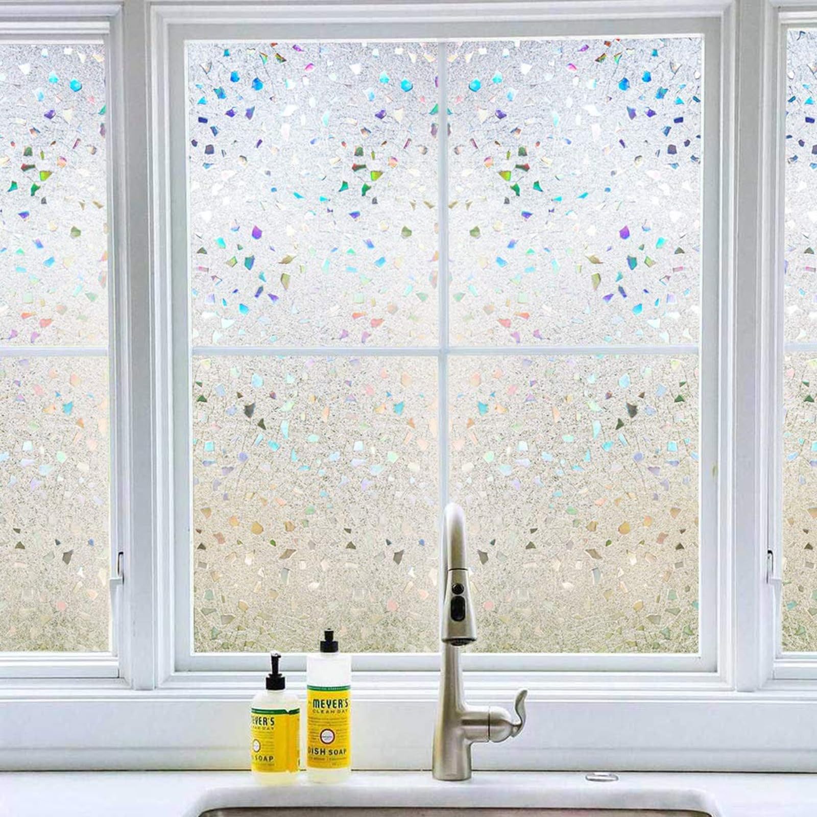 RWEUOQ Fensterfolie 2pcs dekorativer 3D-Sichtschutz, Fenster-Sichtschutzfol günstig online kaufen