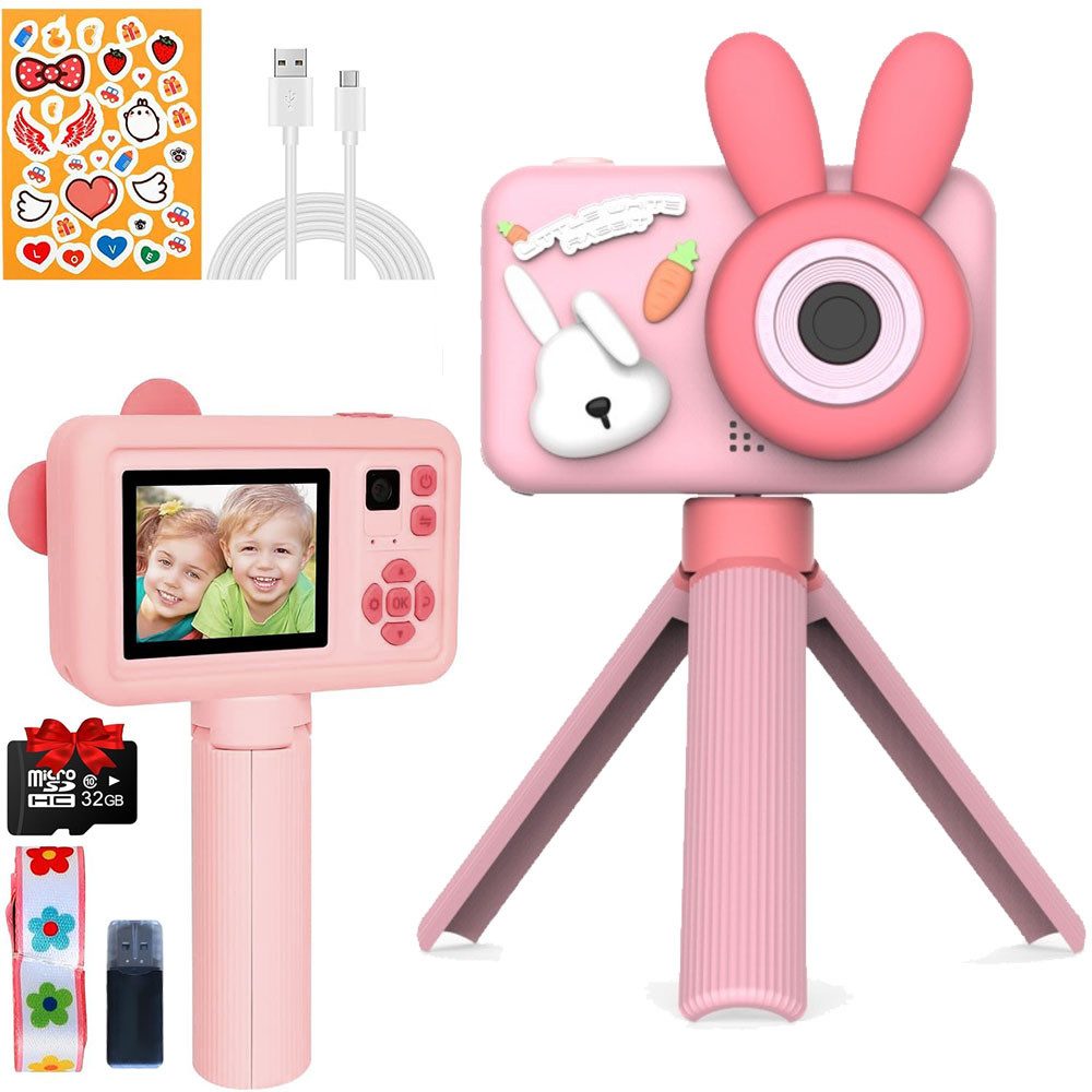 RWEUOQ Spielzeug-Kamera Kinderkamera mit Stativ 1080P günstig online kaufen