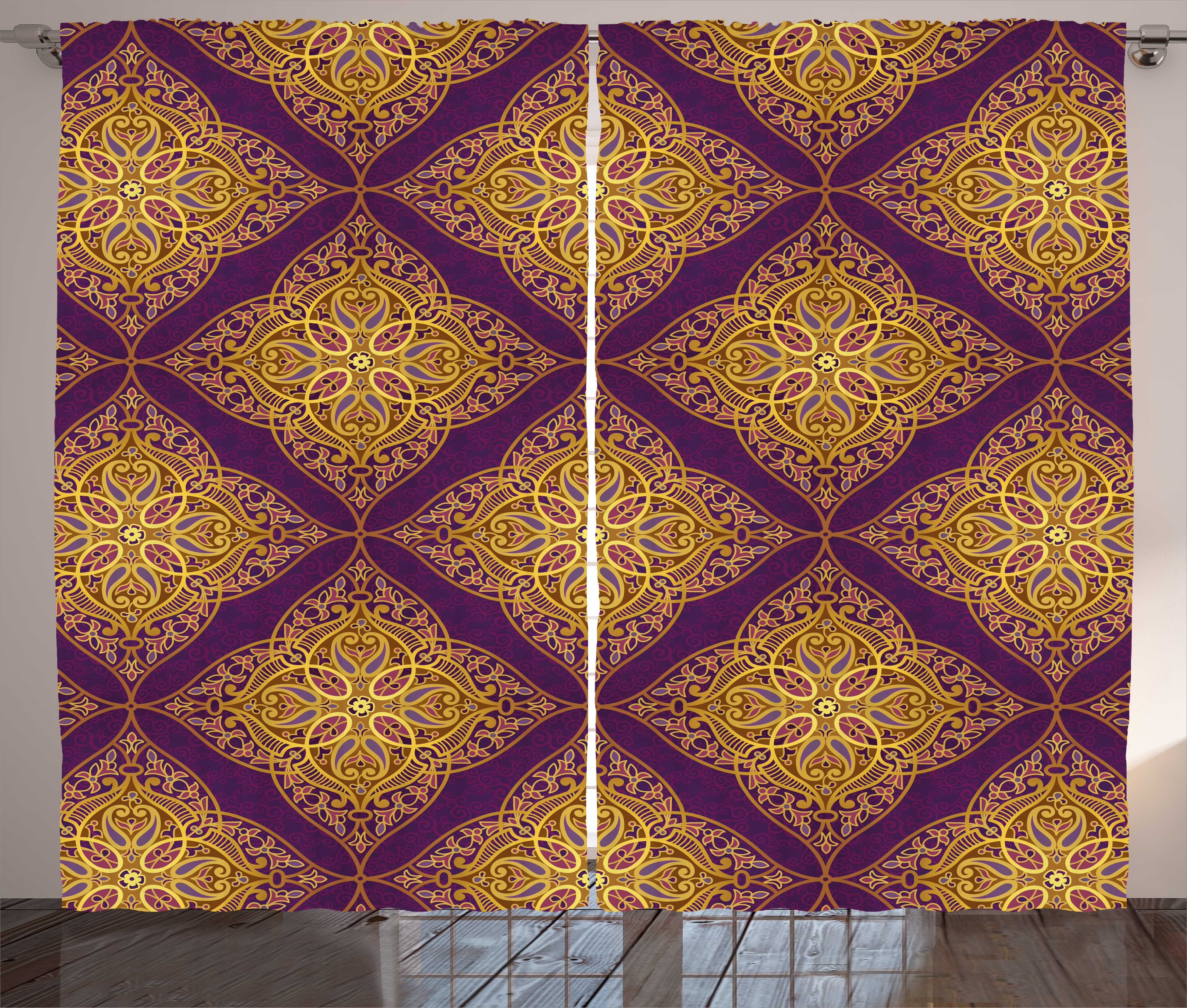 Lacy Arabian orientalisch Haken, Kräuselband mit Wie Vorhang und Motiv Gardine Abakuhaus, Schlafzimmer Schlaufen