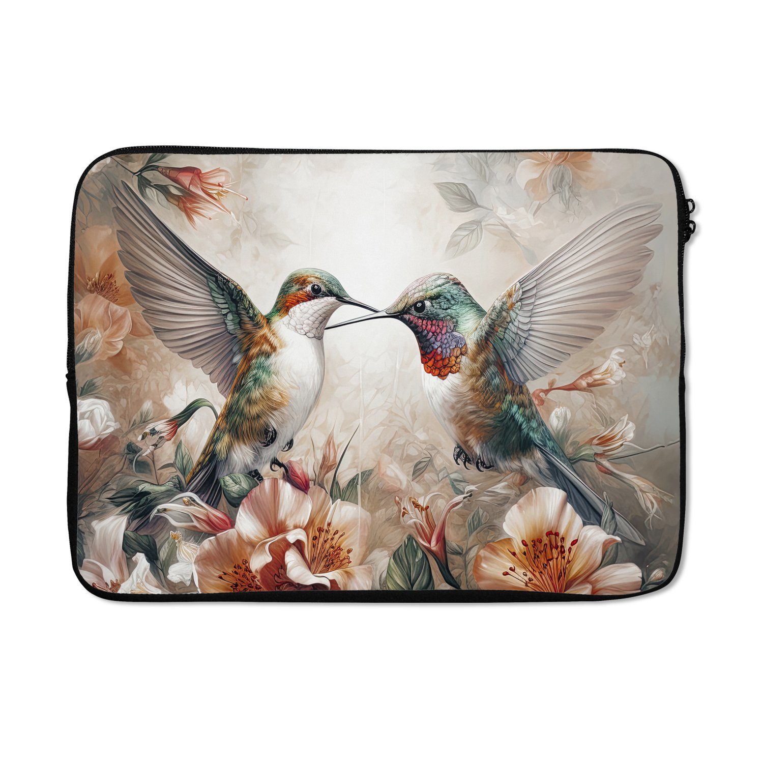 Laptop-Hülle Kolibri - Vögel - Blumen - Natur