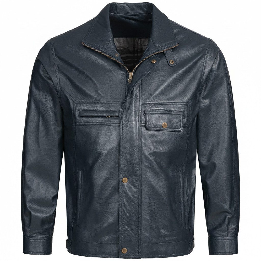 Mouflon Lederjacke Pako In untersetzten Größen erhältlich