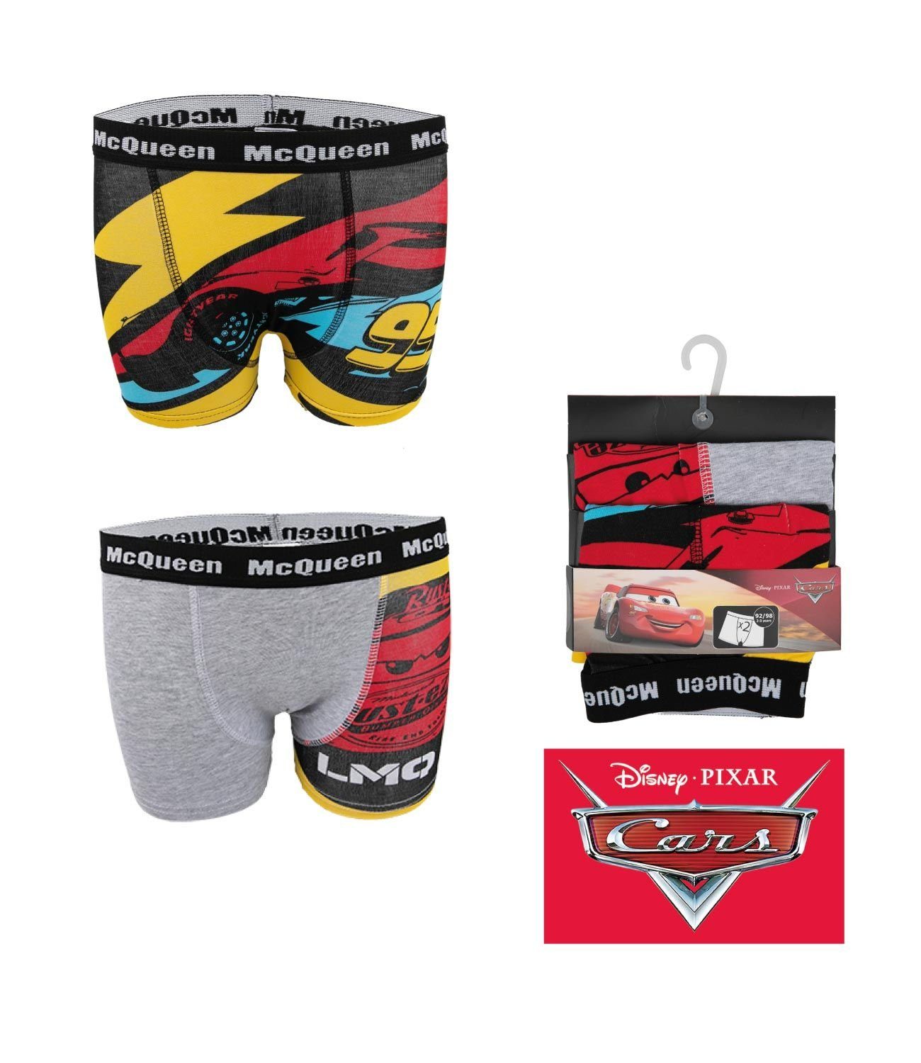 Cars Boxer 2x Cars Jungen Boxershorts Doppelpack 92 98 104 110 116 122