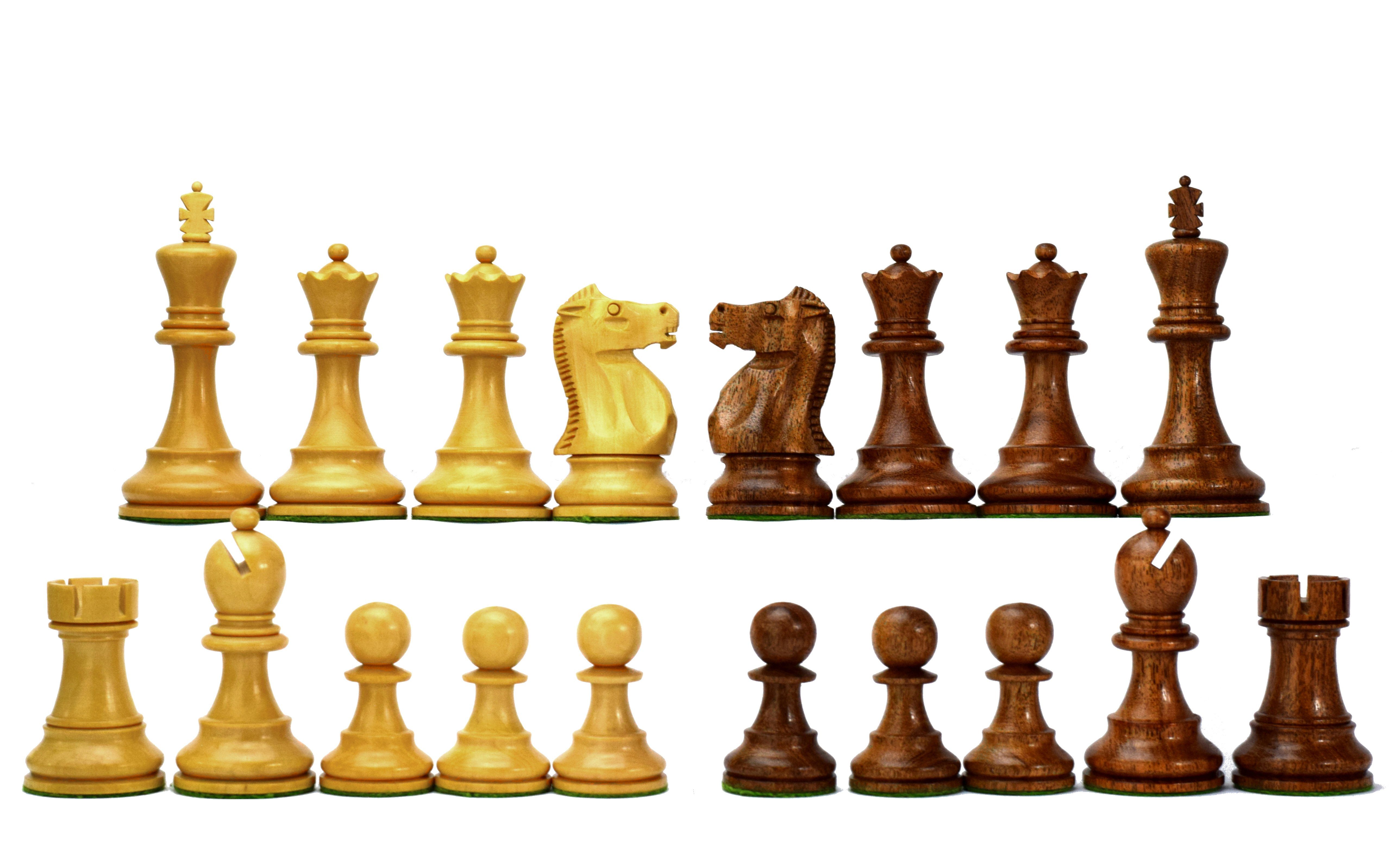 ROOGU Spiel ROOGU Fischer-Spassky Series (Schach WM 1972) - Schachfiguren KH 3.75"