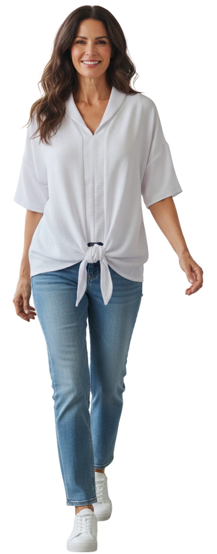 Estefania for woman Blusenshirt Estefania for woman, 197-1669 vorn zum binden