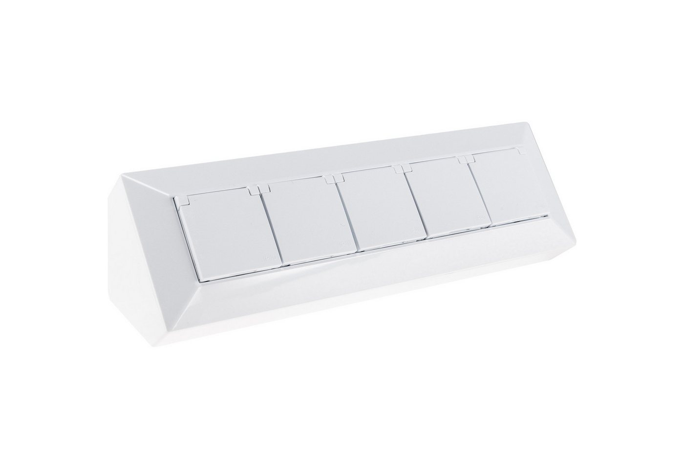 Thumbnail - ChiliTec CHILITEC Steckdosenblock 23940, 5-fach, mit Schutzklappen, 250V/16A Steckdosenleiste