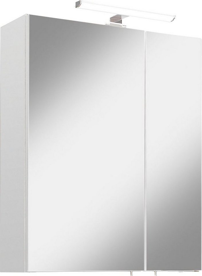 PELIPAL Spiegelschrank Quickset 354 Breite 55 cm, mit LED-Beleuchtung