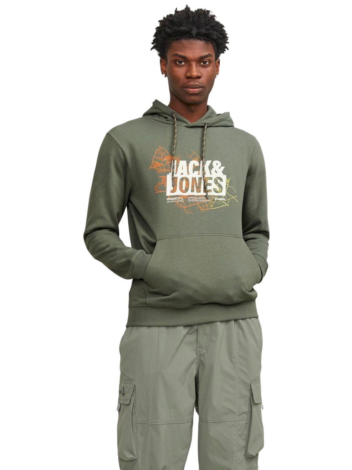 Jack & Jones Kapuzenpullover JCOMAP LOGO aus Baumwollmix günstig online kaufen