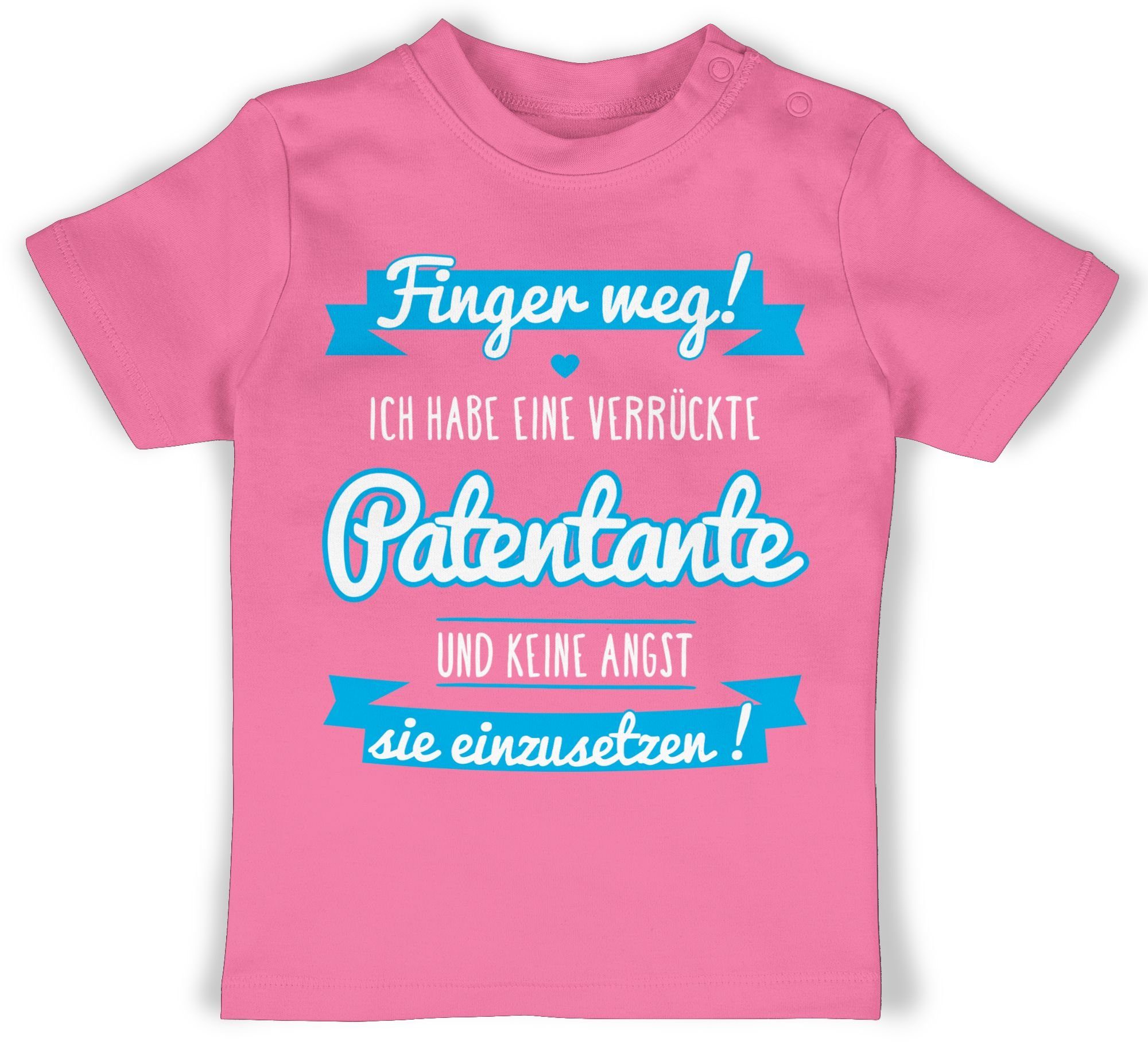 Shirtracer T-Shirt Ich habe eine verrückte Patentante Patentante Baby 2 Pink