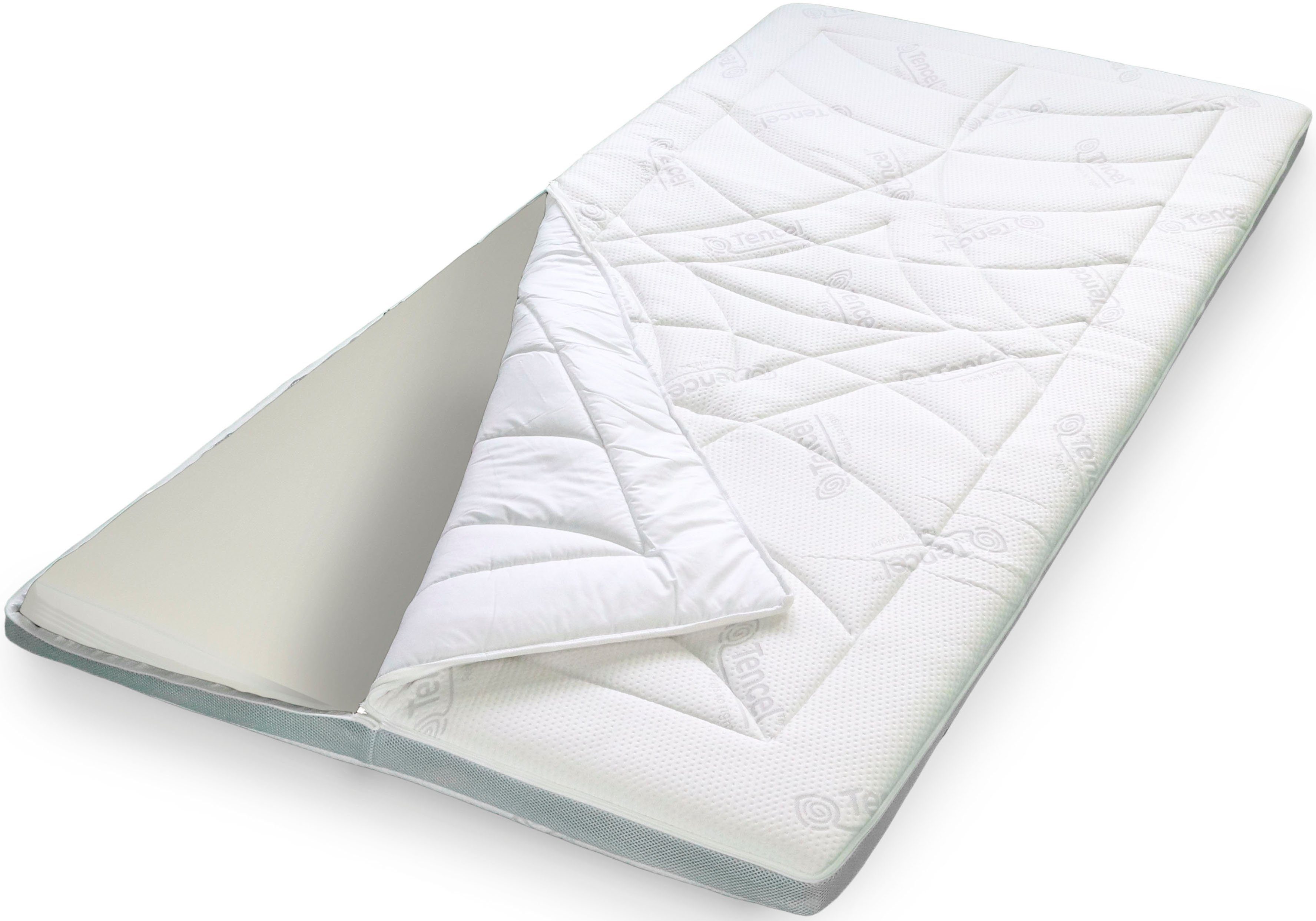 Stendebach, Topper Topper Softtop Luxus TENCEL™ Viscoschaum, 8 cm hoch, Viscoschaum, ideal für drucksensitive Menschen