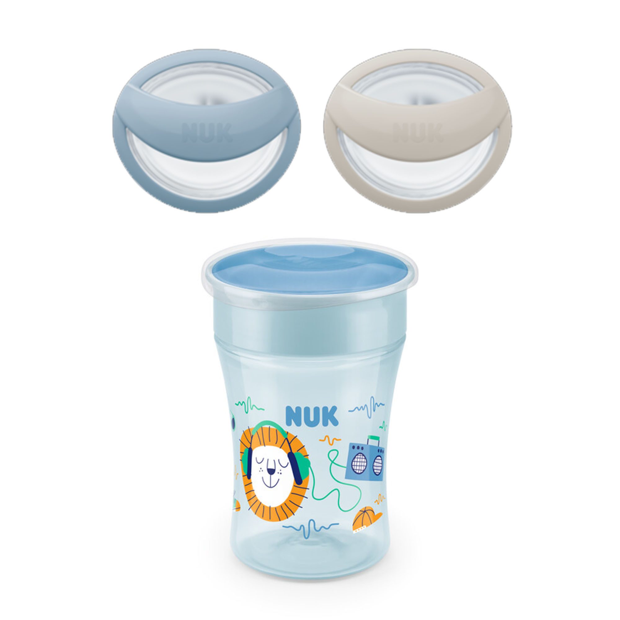 Babyflasche NUK Babytrinkflasche Magic cup + Schnuller 0-9
