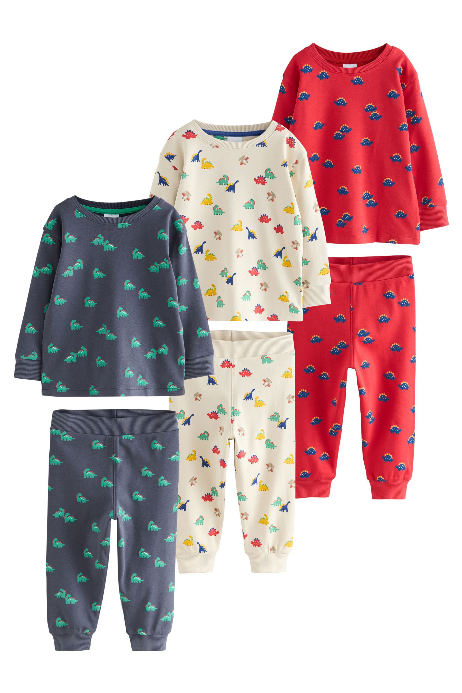 Next Pyjama 3er-Pack Langarm-Schlafanzüge (6 tlg) günstig online kaufen