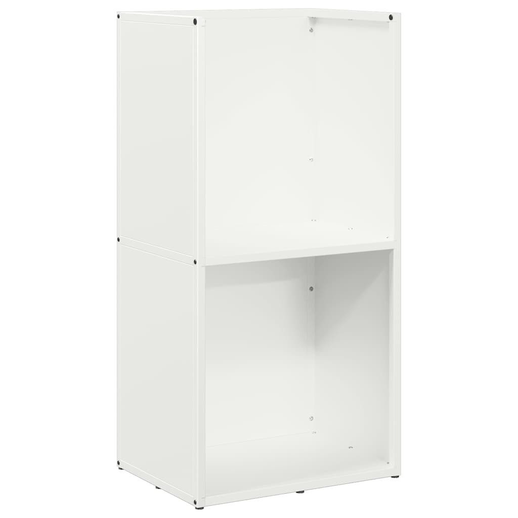 vidaXL Kaminholzregal Brennholzregal Weiß 40x30x80 cm Kaltgewalzter Stahl