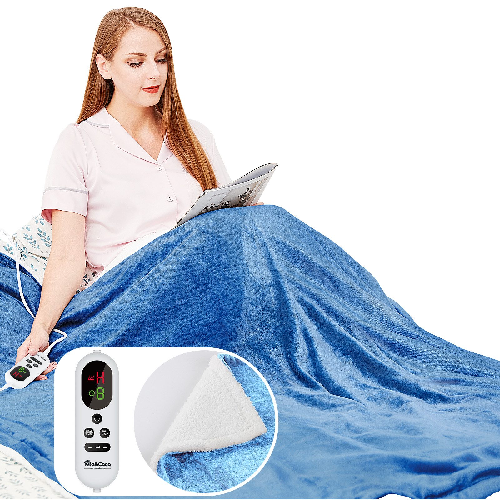 Mia&Coco Heizdecke Heizdecke mit Abschaltautomatik