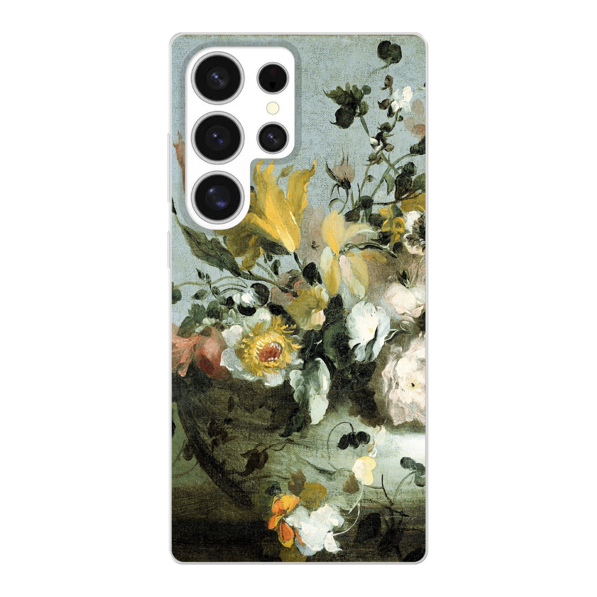 MuchoWow Handyhülle für Samsung Galaxy S25 Ultra Blumen - Alte Meister - Barock, Phone Case, Silikon, Schutzhülle Dünn