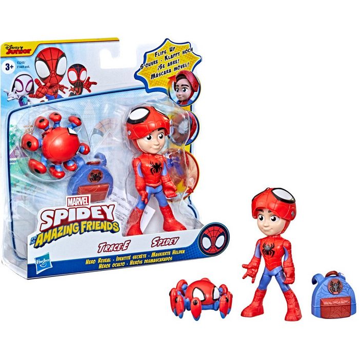 Hasbro Actionfigur Spidey and His Amazing Friends Maskierte Helden 2er-Pack Spidey und Trace-E