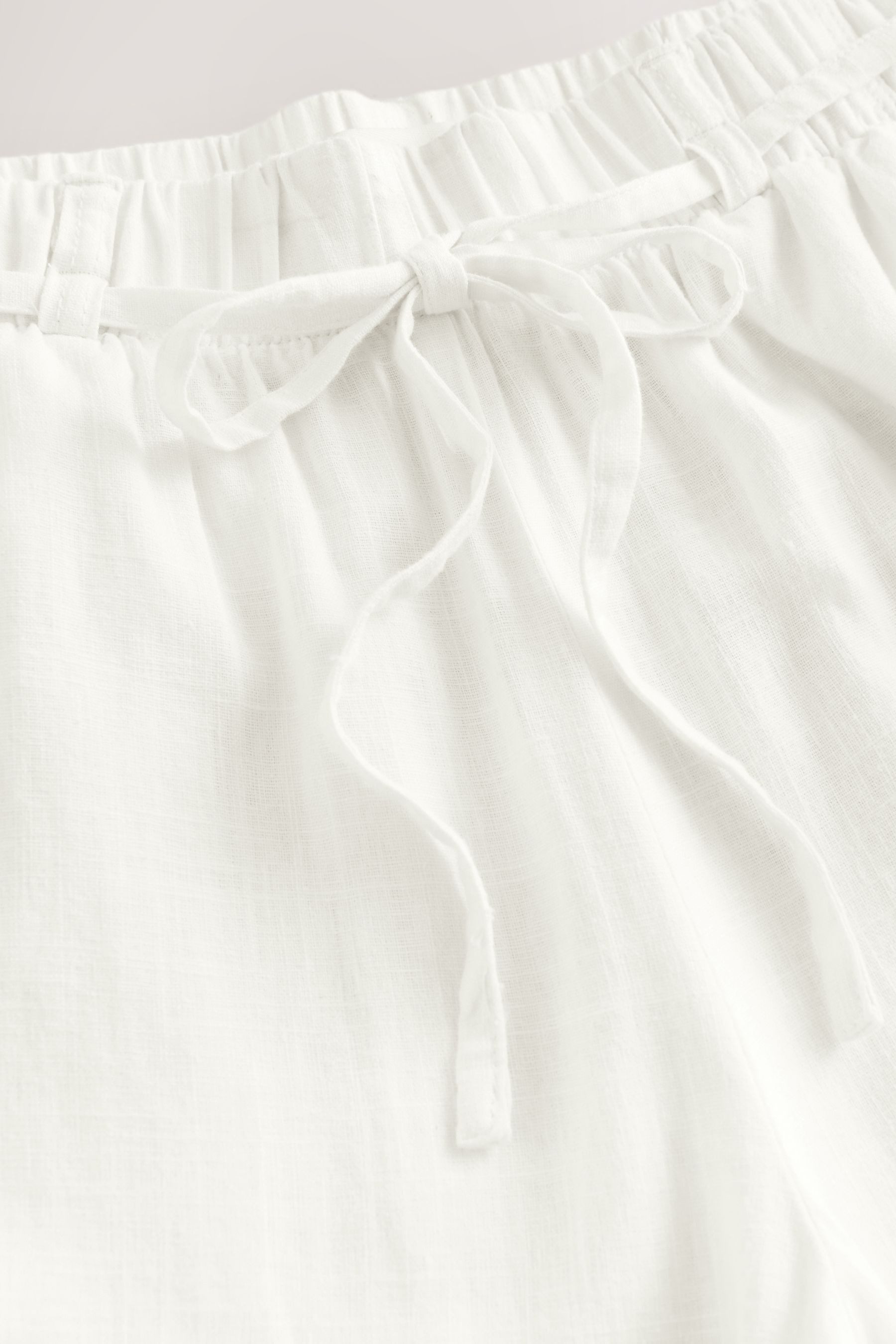 Next Culotte Culotte aus Leinengemisch mit Bindegürtel (1-tlg)