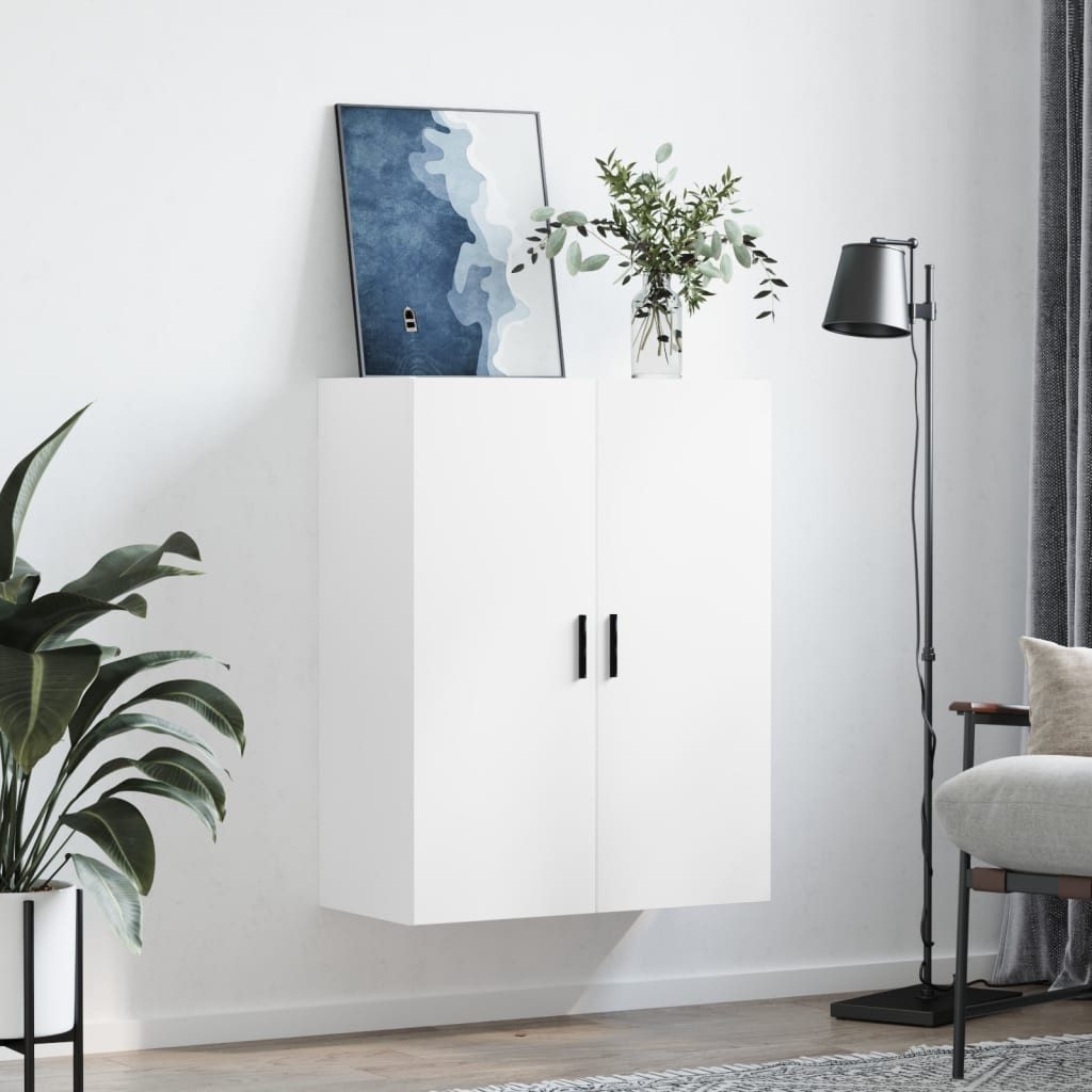 vidaXL Hängeschrank Wandschrank Weiß 69,5x34x90 cm günstig online kaufen