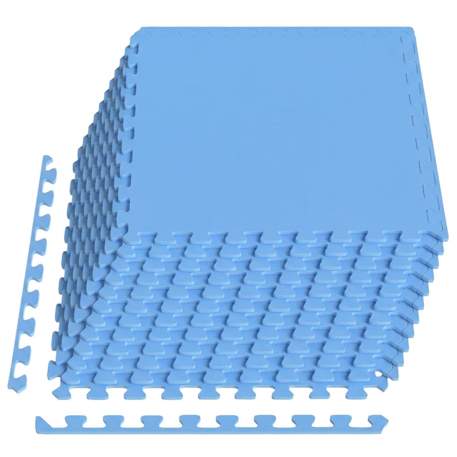 Bodenmatte Fußmatten 12 pcs Blau 4,32 m² EVA-Schaum