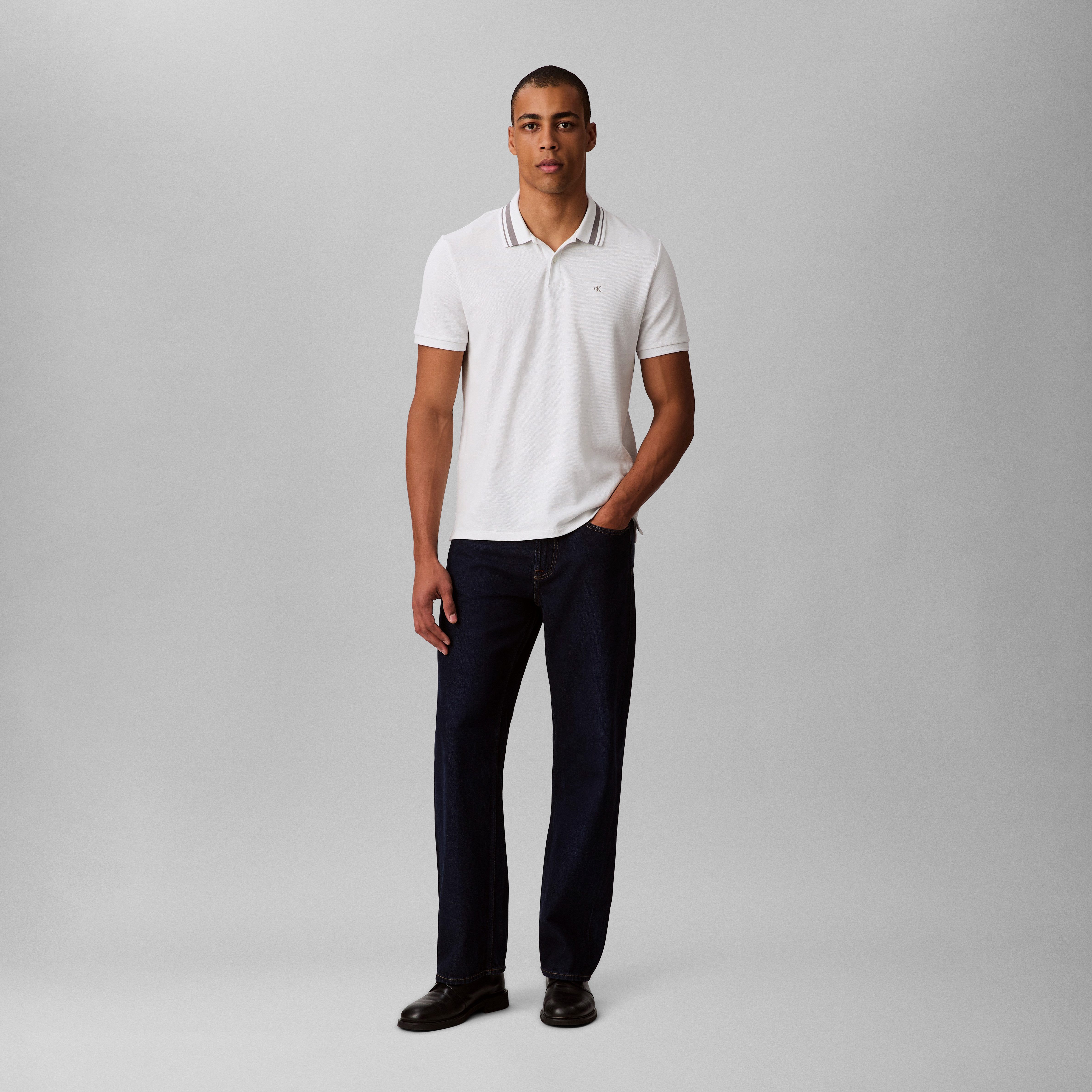 Calvin Klein Jeans Poloshirt SS CSL PQ CLSSC TPPD Mit Rundhalsausschnitt