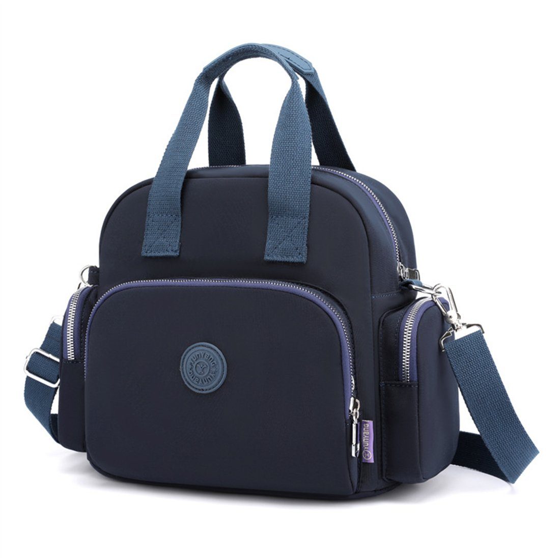 DÖRÖY Cityrucksack Mehrzweck-Umhängetasche für Frauen, USB-Lade-Rucksack für Reisen blau