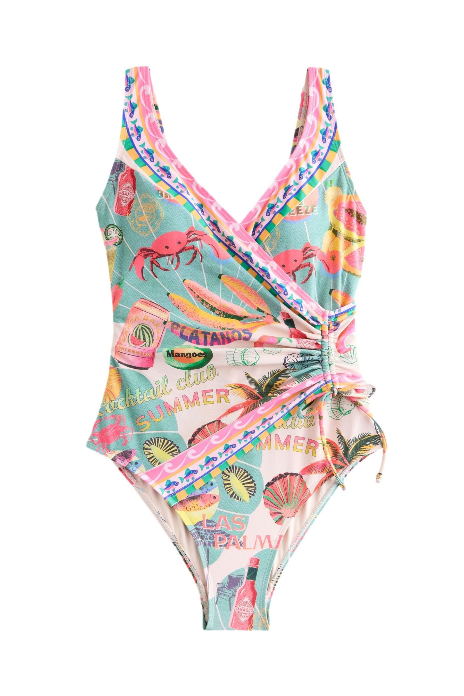 Next Badeanzug Bauchformender Badeanzug mit seitlicher Raffung (1-St) günstig online kaufen