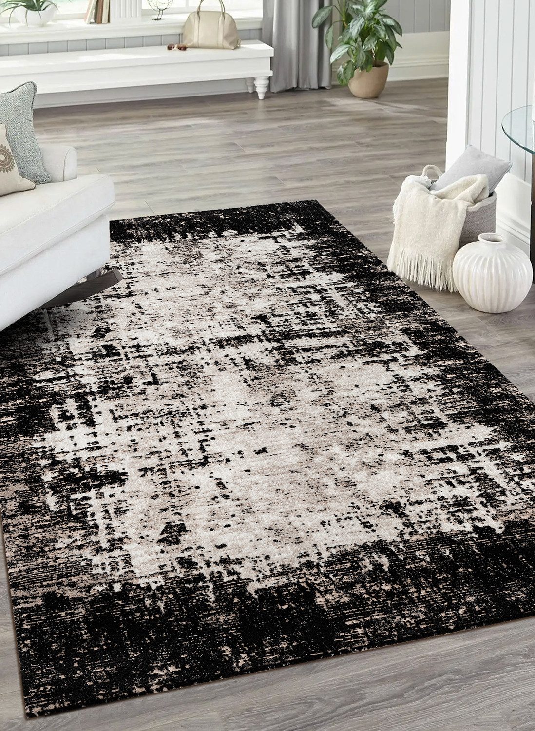 Carpetilla Designteppich Designer Wohnzimmer Teppich abstrakte Musterung mo günstig online kaufen