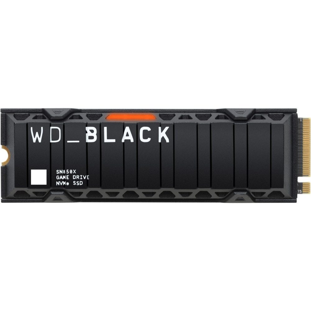 Western Digital WD Black SN850X 2TB SSD mit Kühlkörper interne SSD (2000 Gigabyte) M.2", Kühlkörper für konstante Leistung