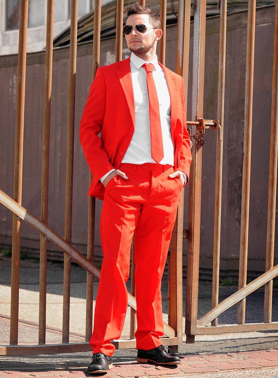 Opposuits Anzug Red Devil Ausgefallene Anzüge für coole Männer