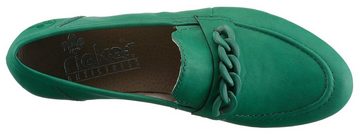 Rieker Slipper Loafer, Mokassin, Business Schuh mit modischer Zierkette