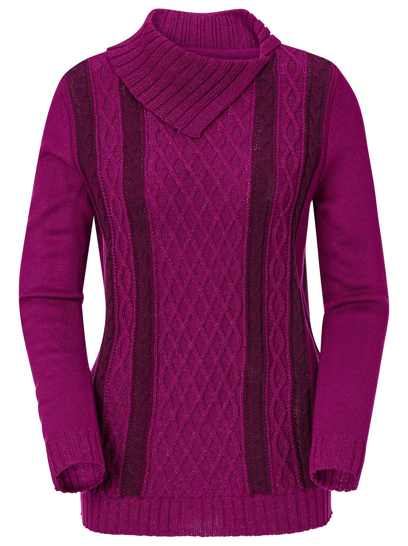 pullover mit umlegekragen damen