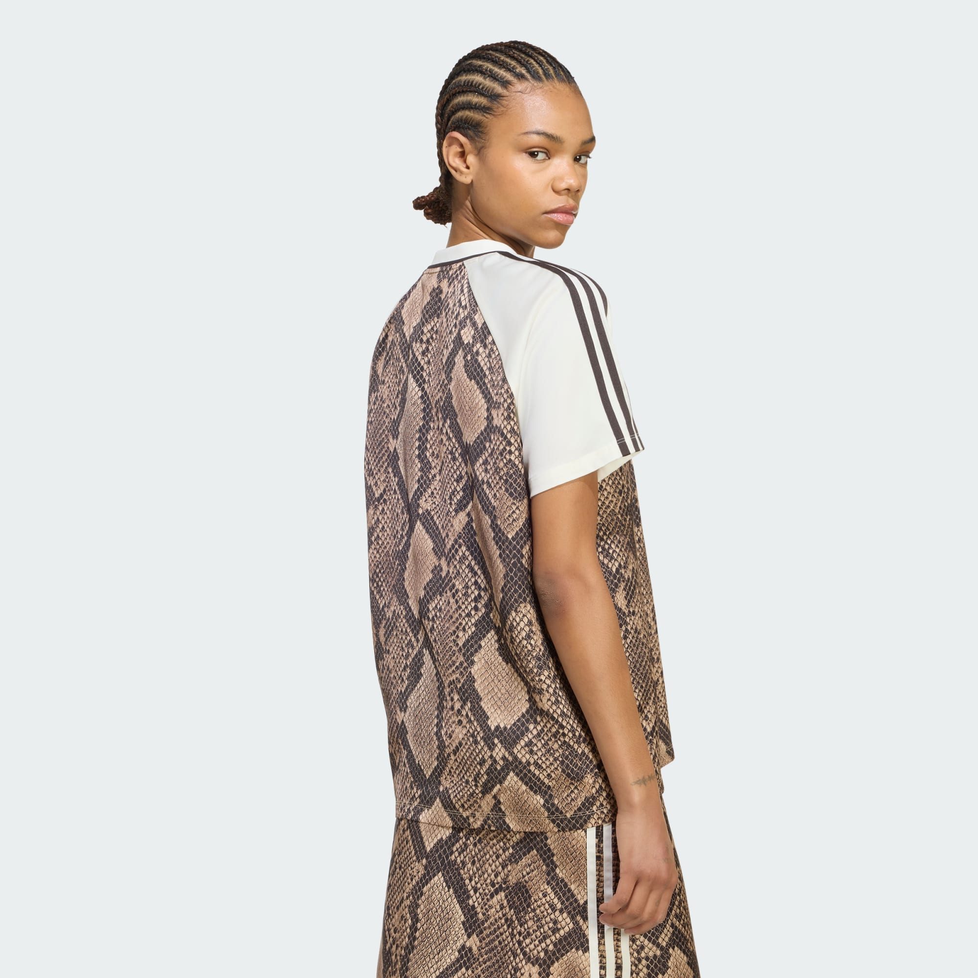 adidas Originals T-Shirt SATIN JERSEY, SCHLANGENPRINT (1-tlg)