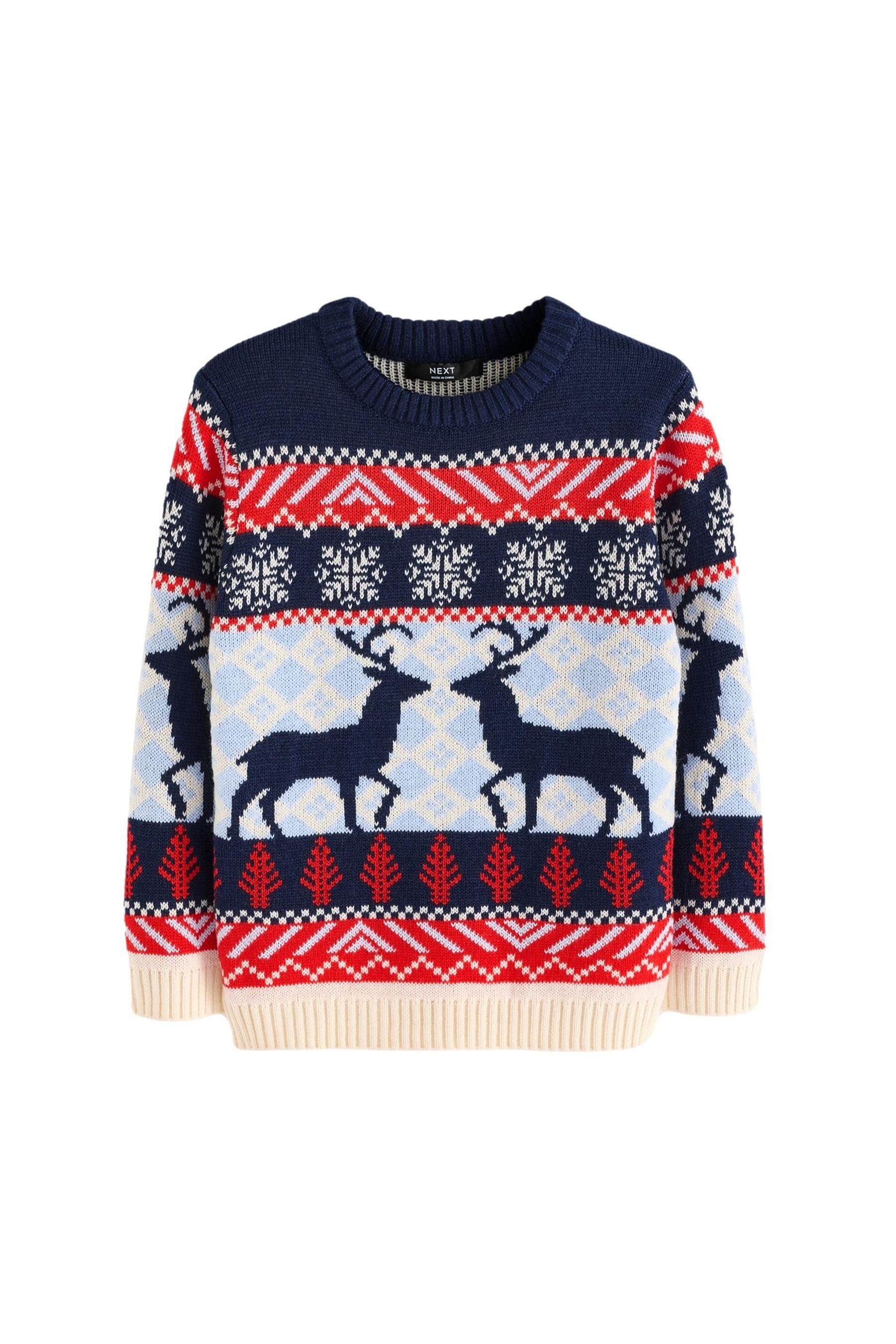 Rundhalspullover Weihnachtspullover