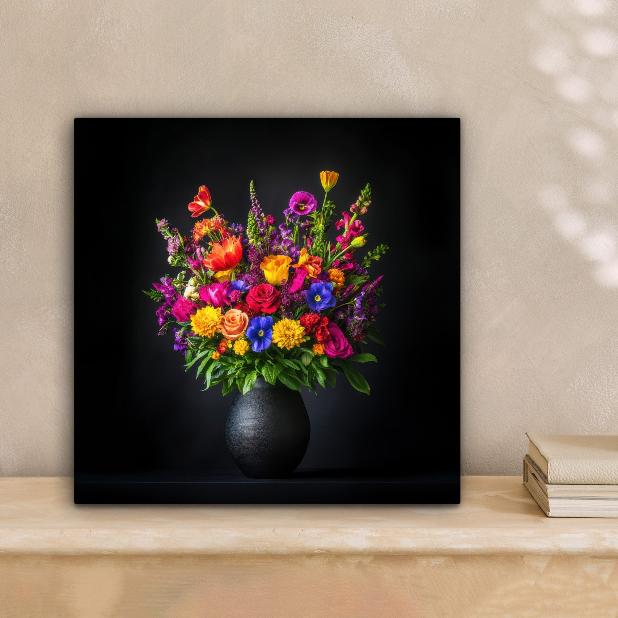 OneMillionCanvasses® Leinwandbild Leuchtend bunt - Blumen günstig online kaufen