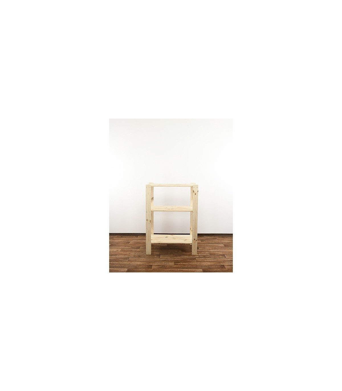 PROREGAL® Schwerlastregal WOODLAND, HxBxT 115x80x30cm, Fachl. 120kg, 3 Fachboden, Natur