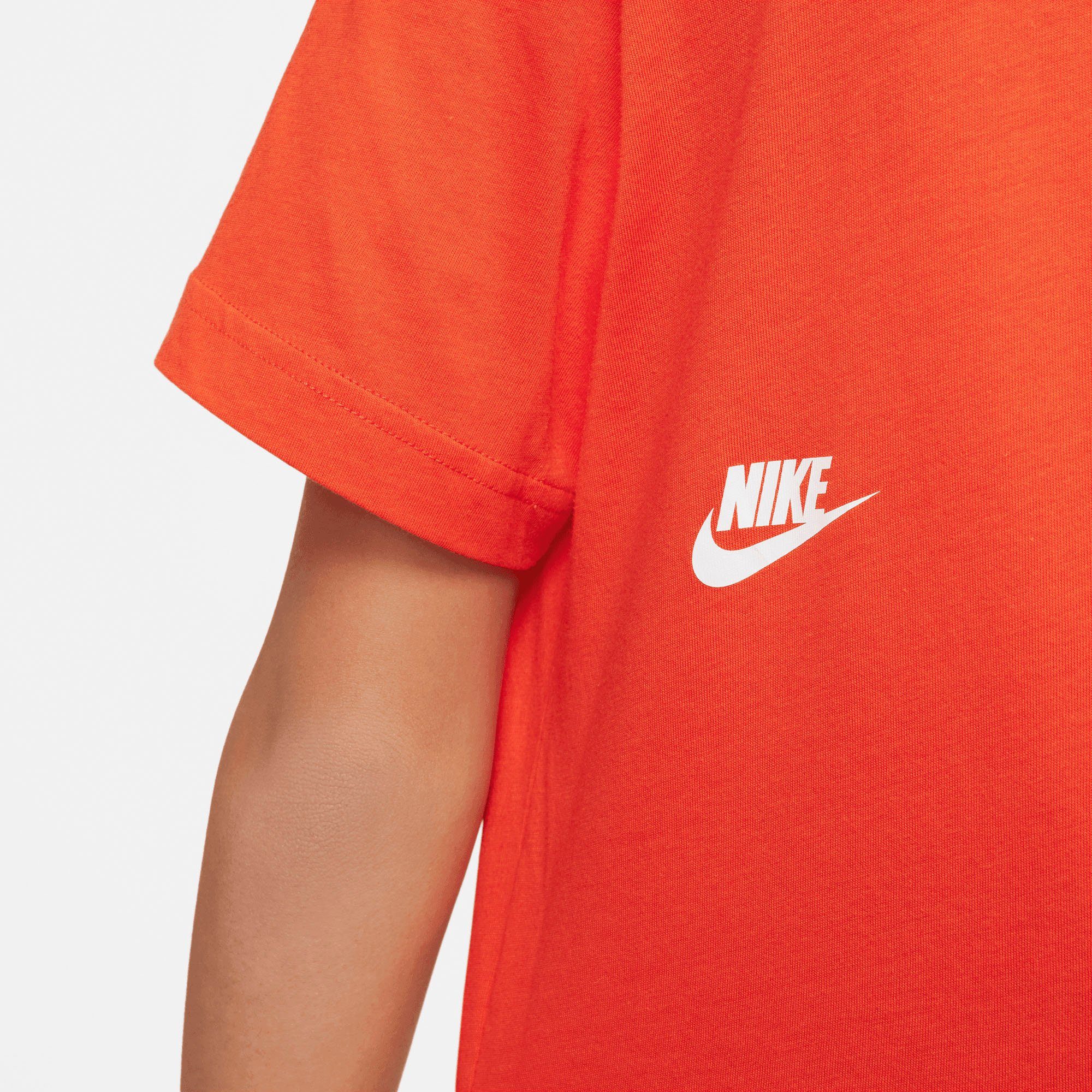 G T-Shirt ESSNTL RED Nike DNC TEE PICANTE RED/PICANTE Sportswear NSW TEE BOXY
