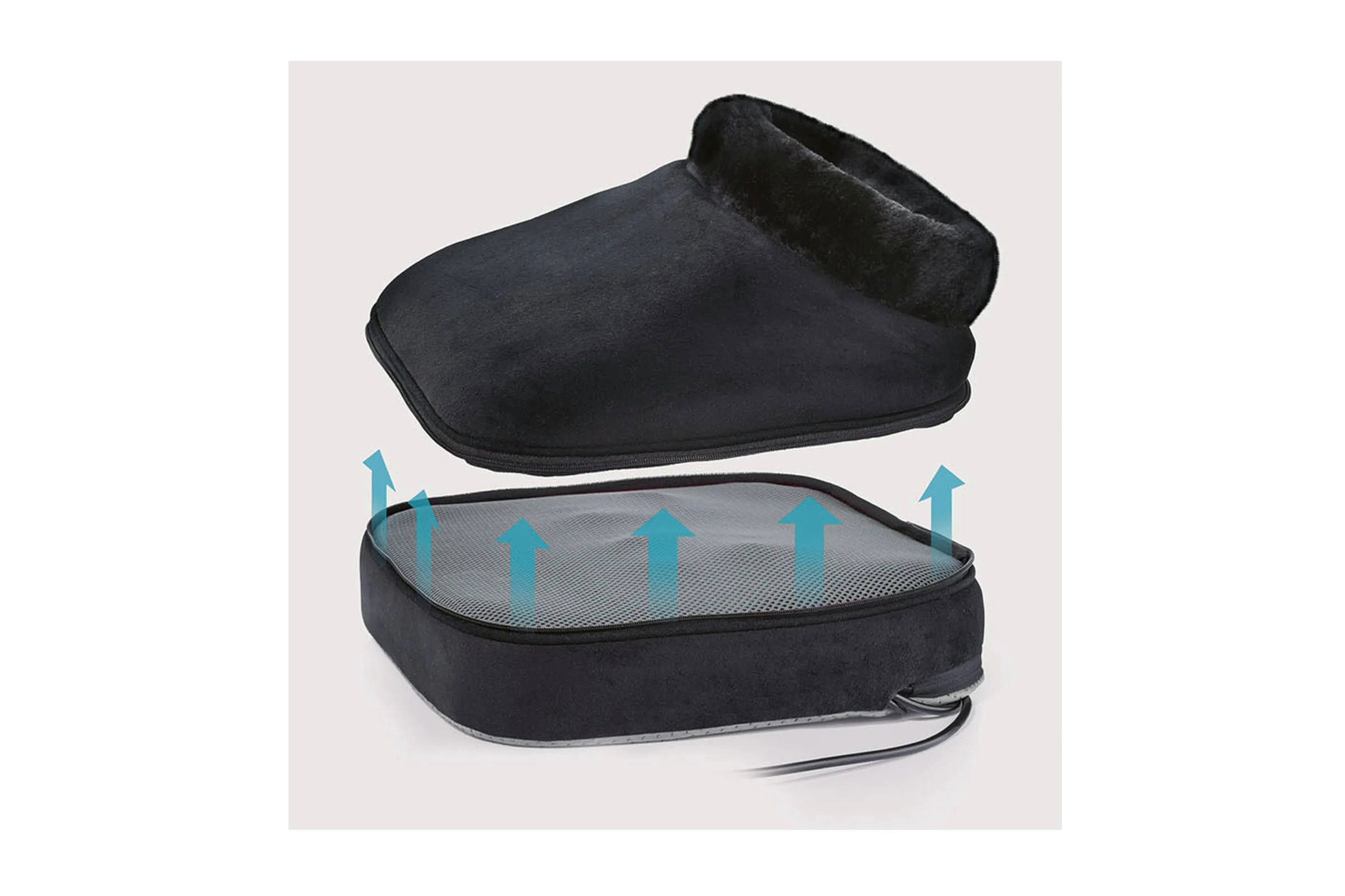 SilverCrest Shiatsu-Fußmassagegerät Shiatsu Fuß-Massagegerät 24W, Gerät mit Zubehör, mit Wärmefunktion