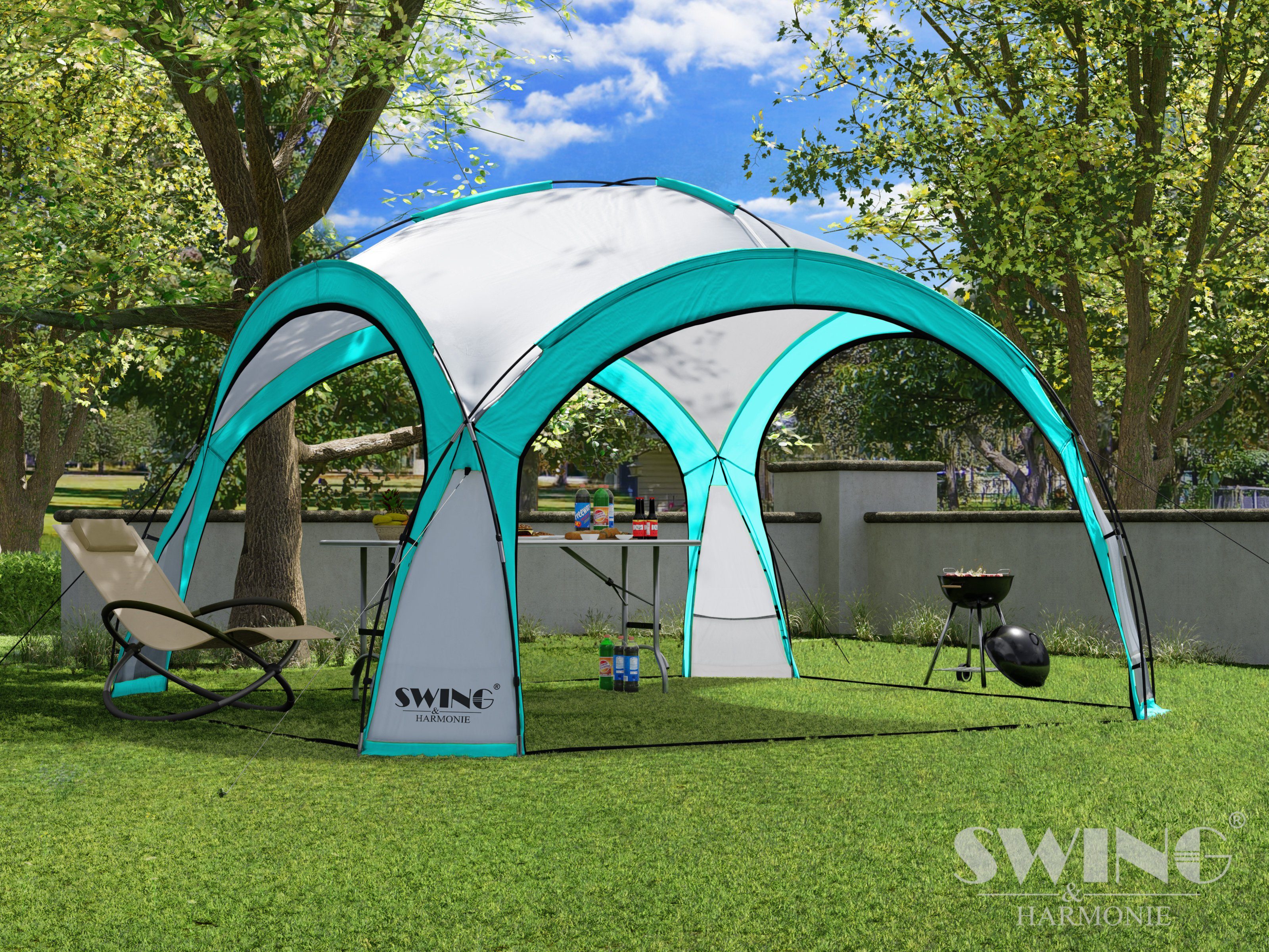 Swing&Harmonie Faltpavillon LED Event Pavillon XXL günstig online kaufen