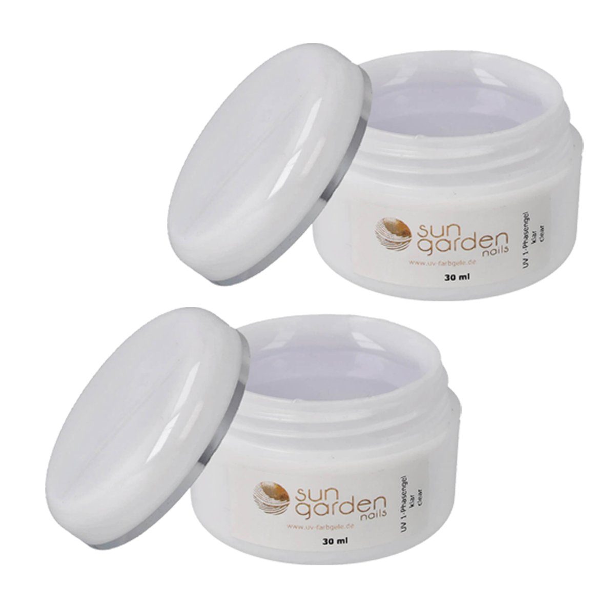 Sun Garden Nails UV-Gel 2 x 30 ml UV 1-Phasengel Allround Gel klar