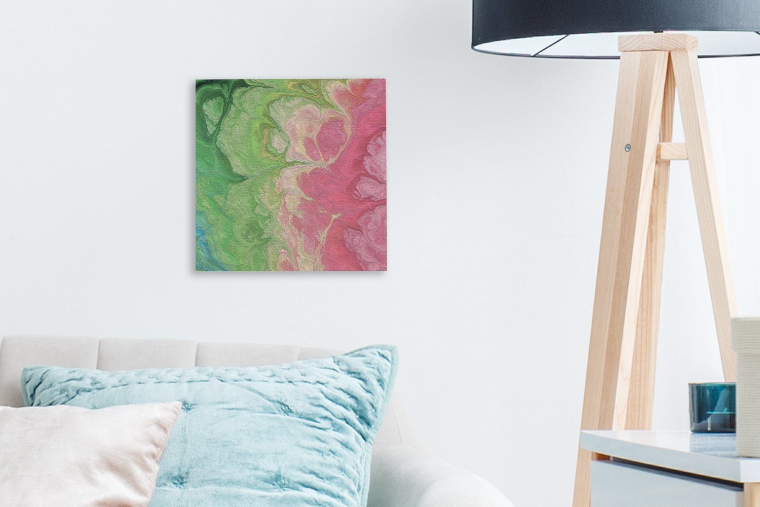 OneMillionCanvasses® Leinwandbild für Farbe Leinwand - Bilder (1 Kunst Wohnzimmer St), Schlafzimmer - Psychedelisch