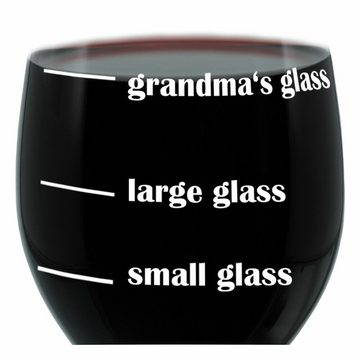 LEONARDO Weinglas XL Grandmas Glass, Glas, lasergraviert