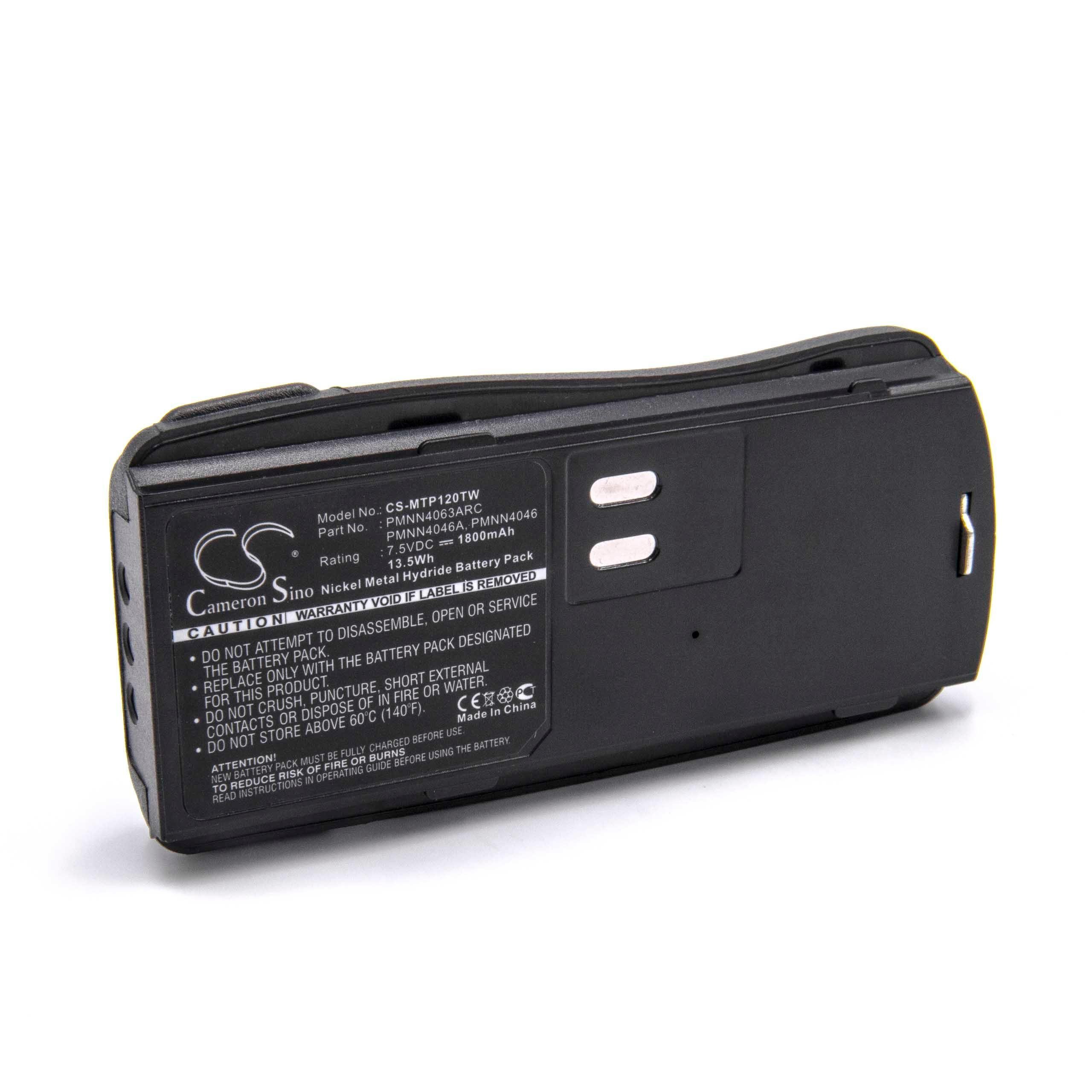 vhbw kompatibel mit Motorola VL130, SP66 Akku NiMH 1800 mAh (7,5 V)