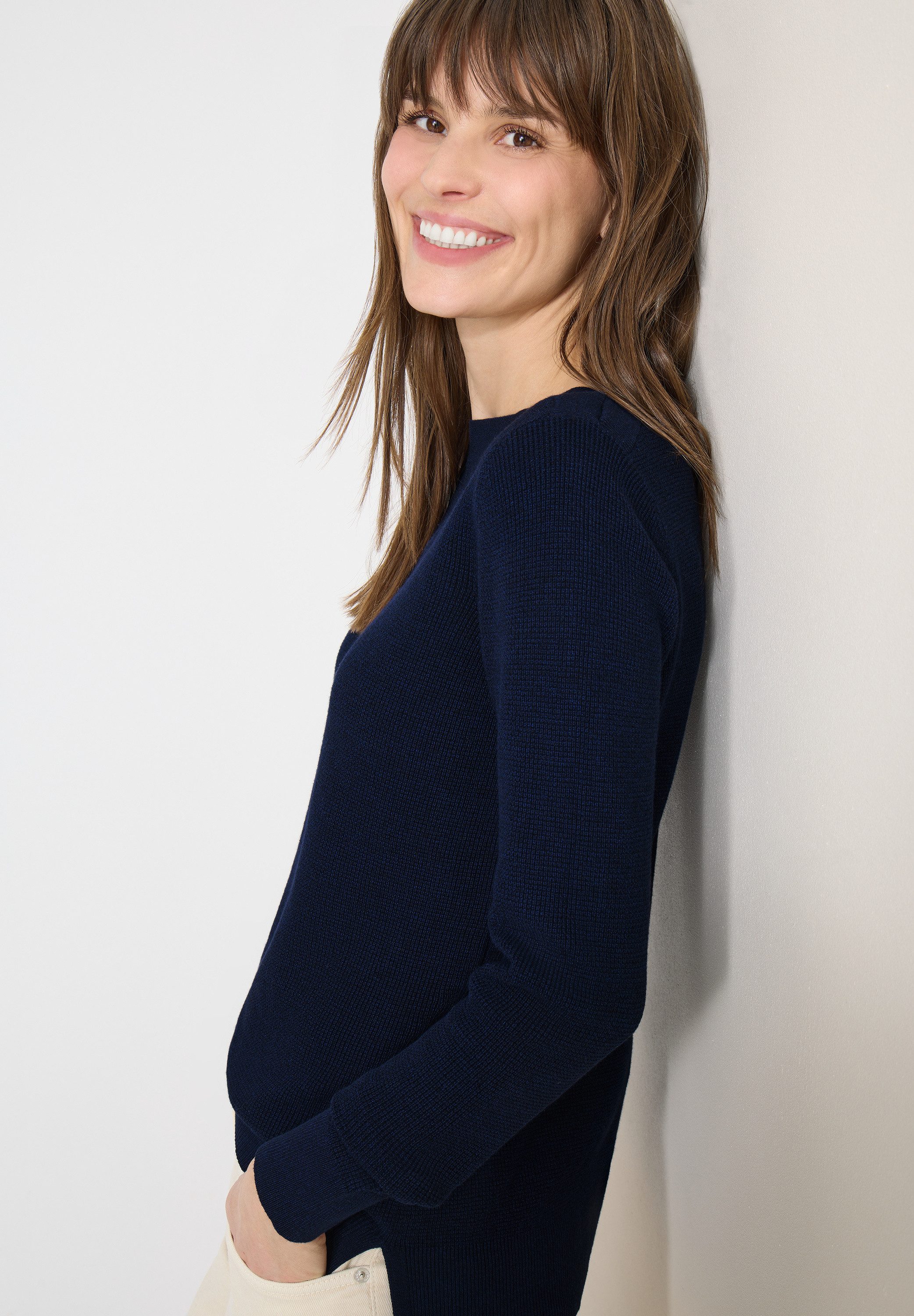 CECIL Strickpullover mit U-Boot-Ausschnitt